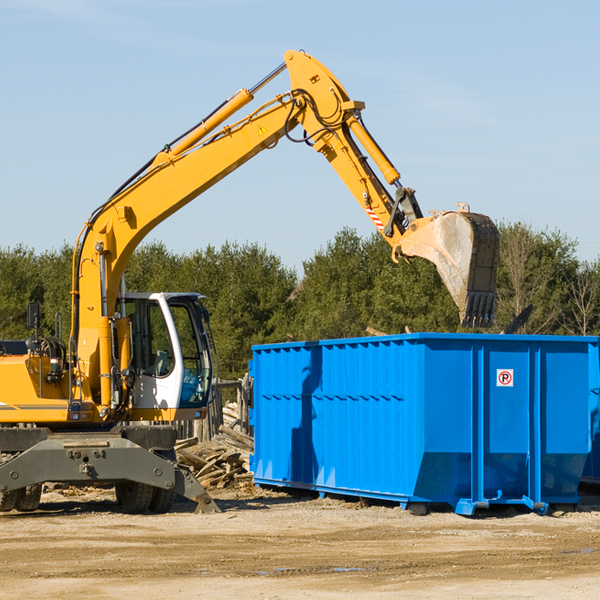 what are the rental fees for a residential dumpster in Riverton WV